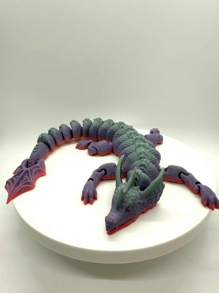 3D Printed 13" ARTICULATING DRAGON 1 - #0500