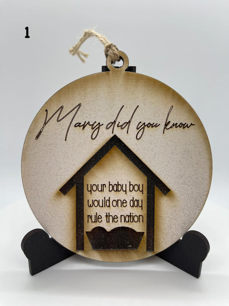 Mary Did You Know Ornament Set of 13 - BA0056