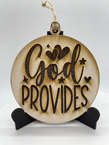 God Provides Ornament - #75