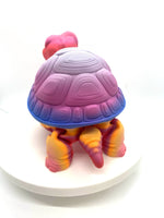 3D Printed 4 1/2" ARTICULATING BOX TURTLE 1 - #0324