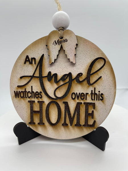 Angel Watches Over Home Ornament - #0020