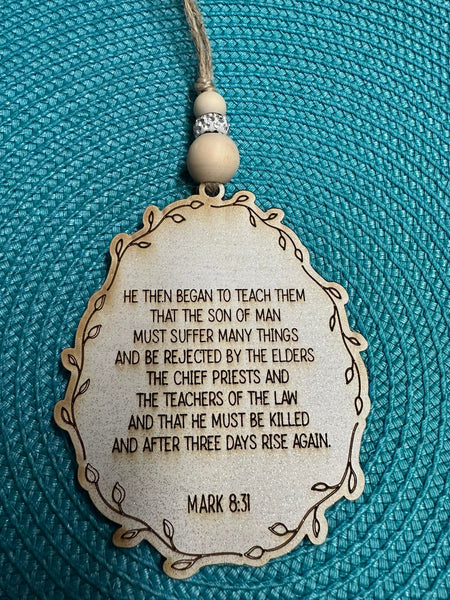 Easter Scripture Ornament - #0125