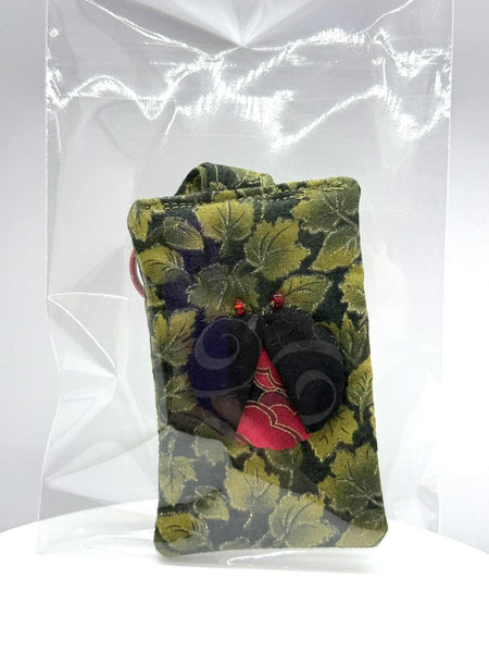 Fabric Pattern with Ladybug Keychain - #0562