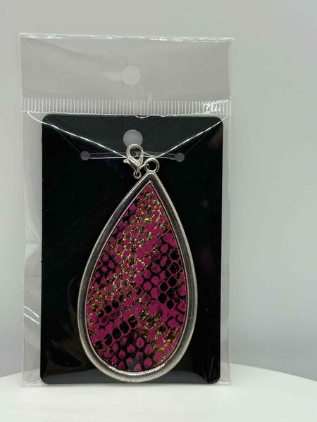 Charm - Snakeskin Teardrop - #0533