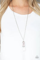 Crystal Cascade - Pink Necklace - P0669