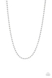 Mardi Gras Madness - Silver Mens Necklace - P0703