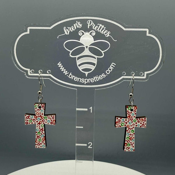 Cross Earrings 3 - #0586