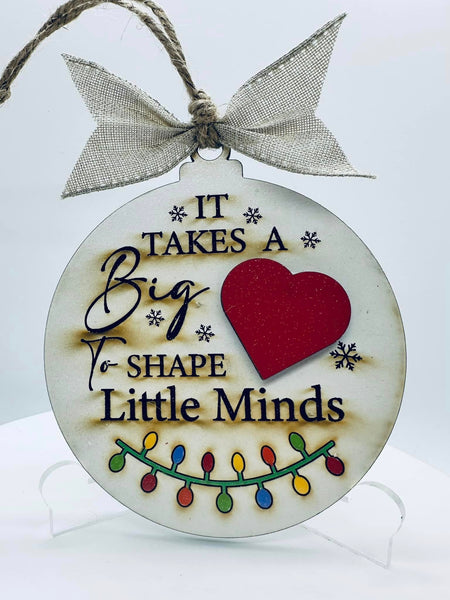 It Takes A Big Heart Ornament - #0136