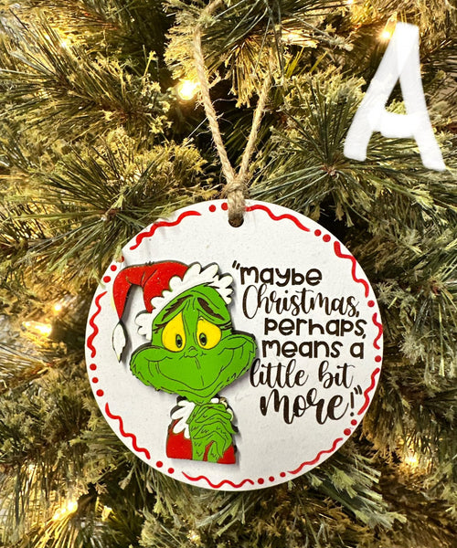 2024 Grinch A Stacked Ornament - #0139