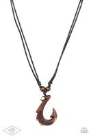 Off The Hook - Brown Mens Necklace - P0071