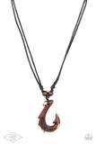 Off The Hook - Brown Mens Necklace - P0071