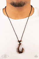 Off The Hook - Brown Mens Necklace - P0071