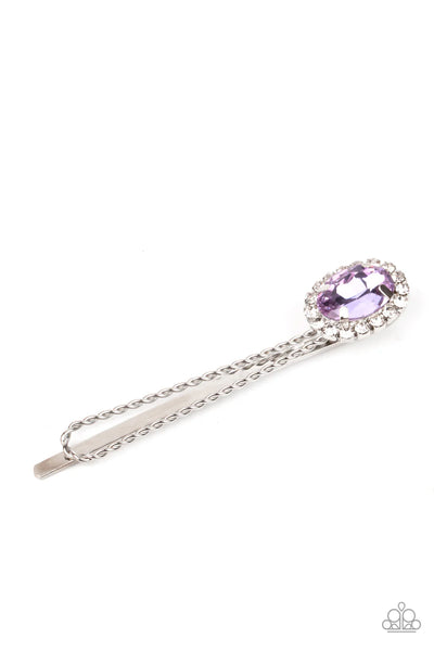 Gala Glitz - Purple - Hair Clip - #P0789