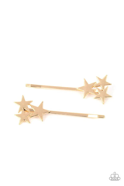 Suddenly Starstruck - Gold - Hair Clip - #P0557