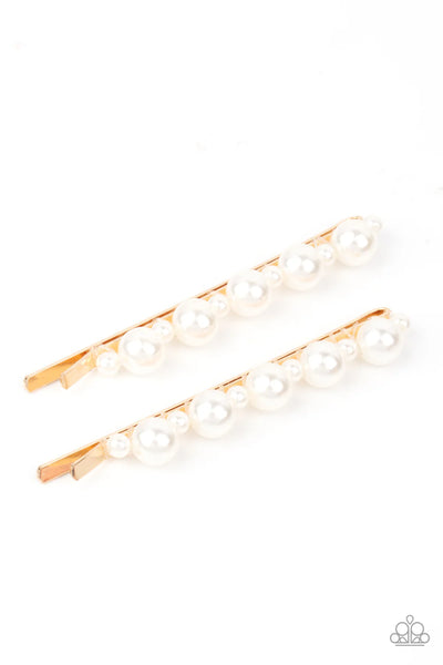 Put A Pin In It - Gold - Hair Clip - #P0797