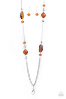 Spectacularly Speckled - Brown Lanyard - P0706