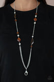 Spectacularly Speckled - Brown Lanyard - P0706