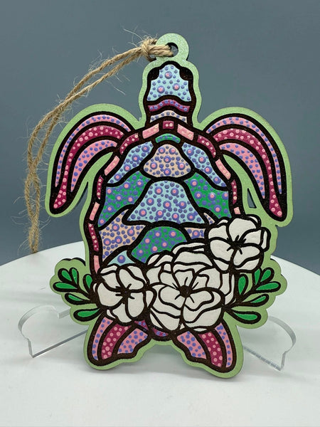 Sea Turtle 7 Ornament - #0642