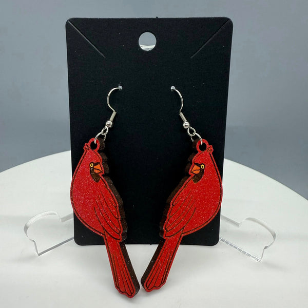 Red Bird Earrings 3 - #0633