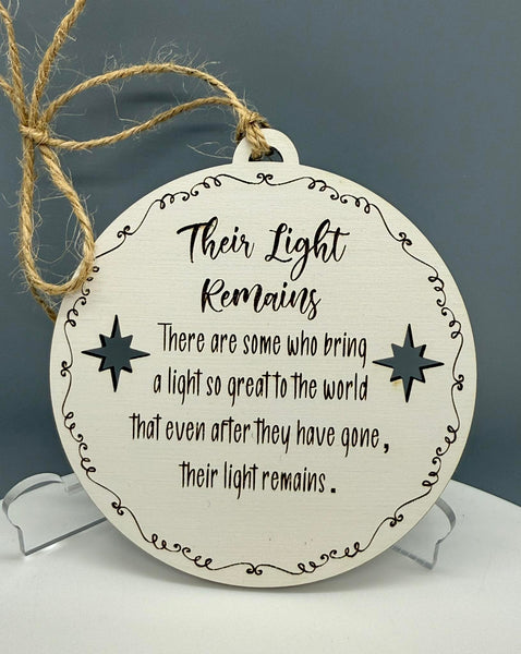 Their Light Remains 1 Round Ornament - #0652