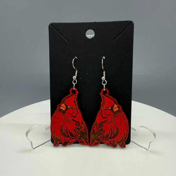 Red Bird Earrings 1 - #0631
