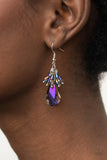 Well Versed in Sparkle - Purple Earrings - P0505