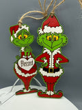 Mrs Santa Grinch 1 Ornament - #0698