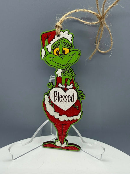 Mrs Santa Grinch 1 Ornament - #0698