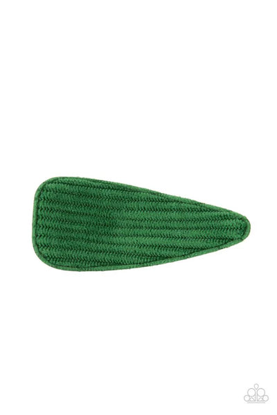 Colorfully Corduroy - Green - Hair Clip - #P0304