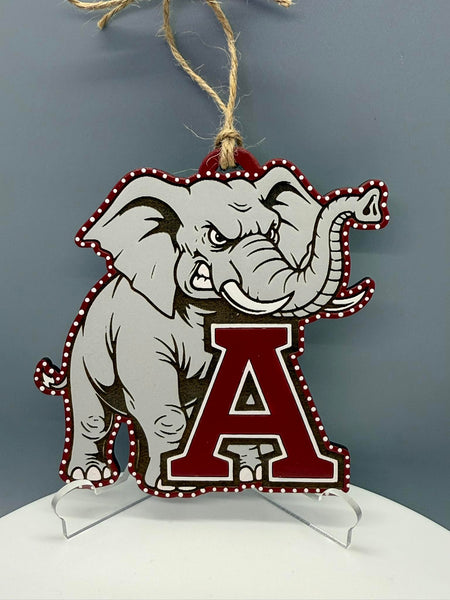Alabama Elephant with A 1 Ornament - #0720