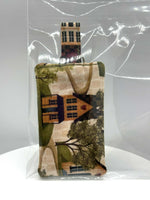 Fabric Pattern with House Keychain - #0563