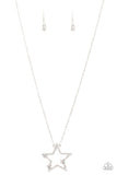 I Pledge Allegiance to the Sparkle - White Necklace - P0701