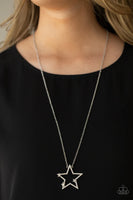 I Pledge Allegiance to the Sparkle - White Necklace - P0701