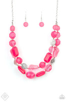 Oceanic Opulence - Pink Necklace - P0892