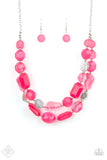 Oceanic Opulence - Pink Necklace - P0892