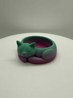3D Printed 2 1/2" CAT TRINKET BOWL 1 - #0523