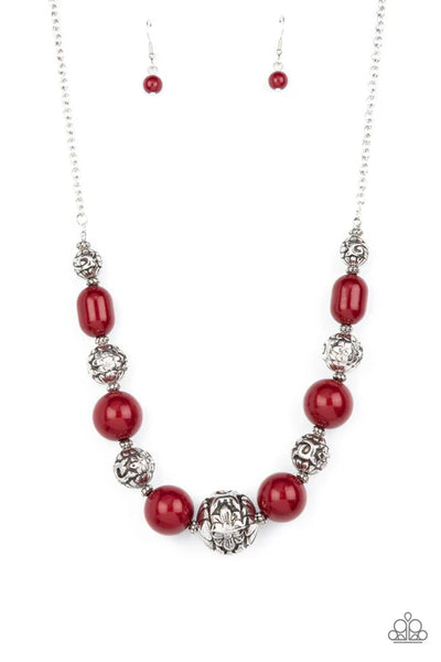 Girl Meets Garden - Red Necklace - P0296