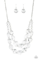 Icy Illumination - White Necklace - P0981
