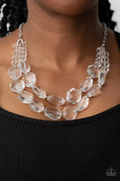 Icy Illumination - White Necklace - P0981