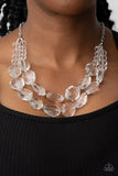 Icy Illumination - White Necklace - P0981