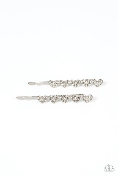 Thinking of You - White - Hair Clip - #P0783