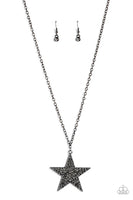 Rock Star Sparkle - Black Necklace - P0788
