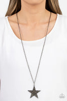 Rock Star Sparkle - Black Necklace - P0788