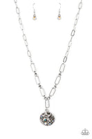 Stardust Saucer - Blue Necklace - P0621