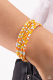Coiled Candy - Yellow Bracelet - P0187