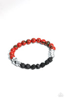 Defaced Deed - Orange Mens Bracelet - P0197