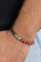 Defaced Deed - Orange Mens Bracelet - P0197