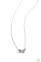 Rolling the Dice - White Necklace - P0036