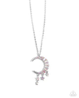 Lunar Landmark - Pink Necklace - P0730