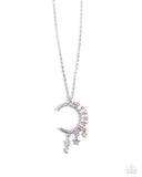 Lunar Landmark - Pink Necklace - P0730